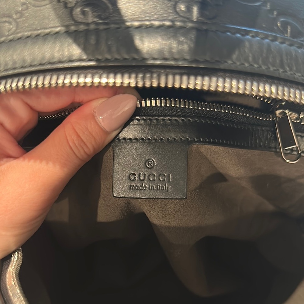 Guccissima Small Black Backpack - image 6